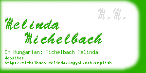 melinda michelbach business card